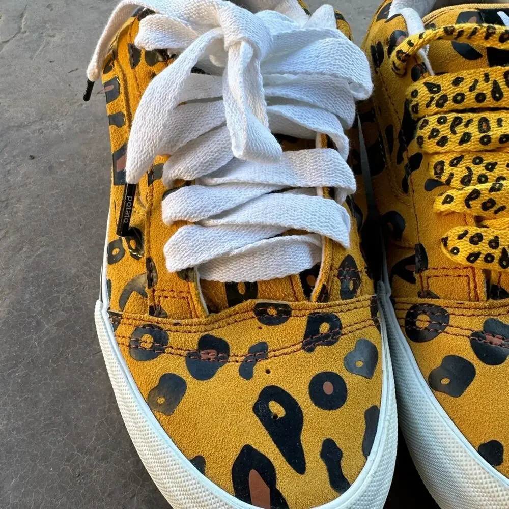 Vans X Imran Potato Sneakers in Leopard Golden Glow size 6.5 Mens / 8 Women's